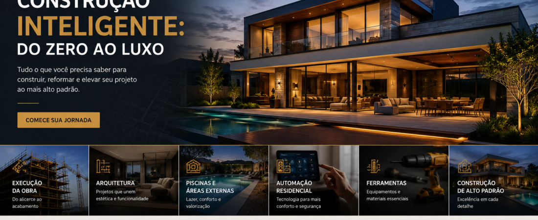 Construção Inteligente: Do Zero ao Luxo